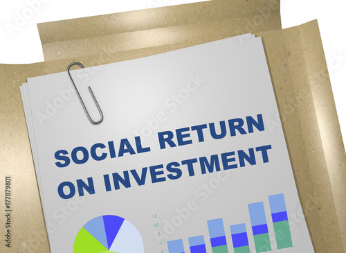 Social Return On Investment (SROI) concept photo