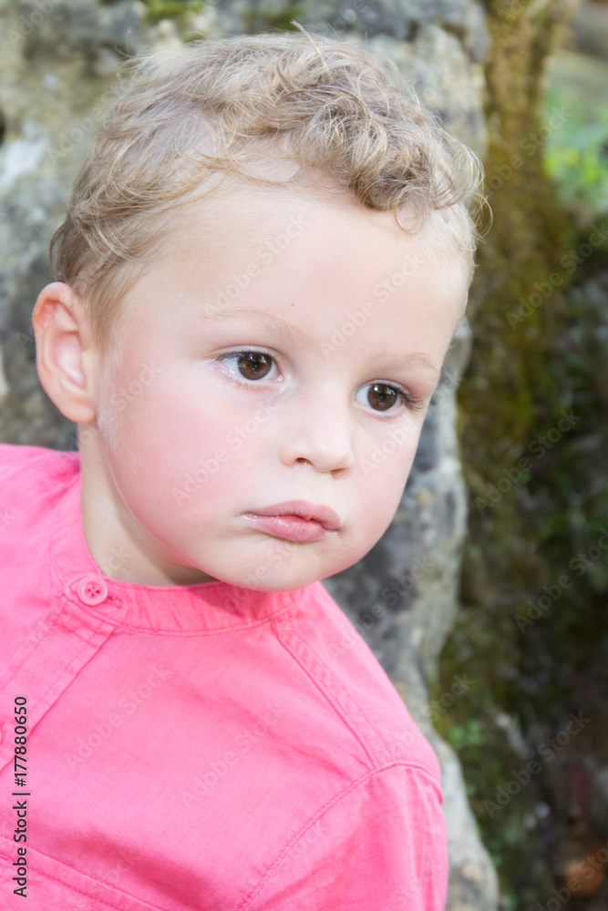 Portrait of a cute kid outdoor enjoying vacation day Portrait of a cute kid outdoor enjoying vacation day
