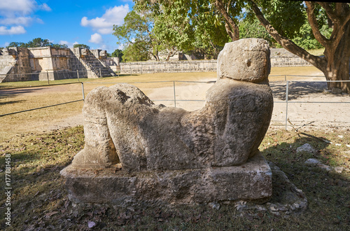 Chichen Itza Chac Mool sculpture Yucatan photo