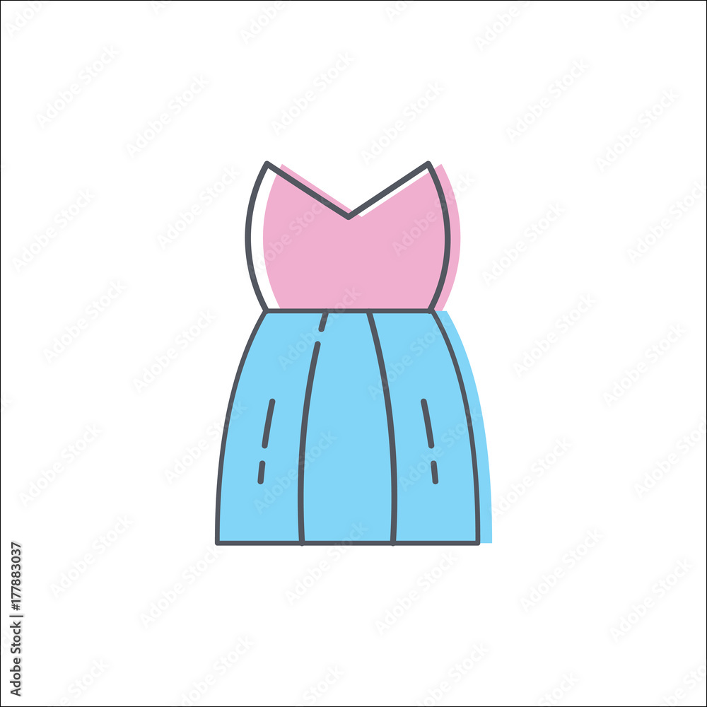 Clothes icon vector design illustration Clothes icon vector design illustration