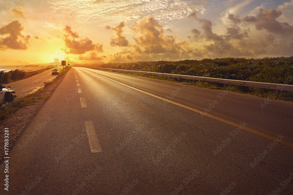Cozumel island road Quintana Roo C-1 Cozumel island road Quintana Roo C-1