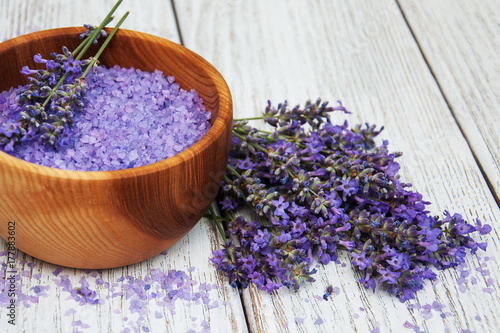 Lavender and massage salt