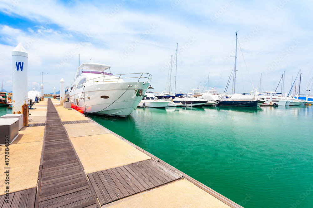 Fototapeta premium Yachts at Thailand Port