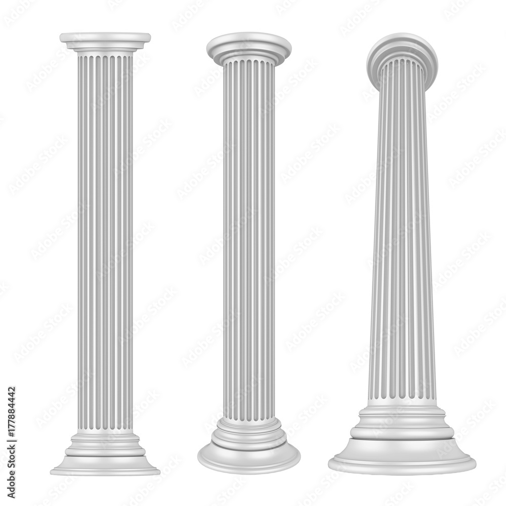 Classic Columns Isolated Classic Columns Isolated