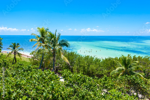 Fototapeta Naklejka Na Ścianę i Meble -  Bahia Honda State Park - Calusa Beach, Florida Keys - tropical coast with paradise beaches - USA