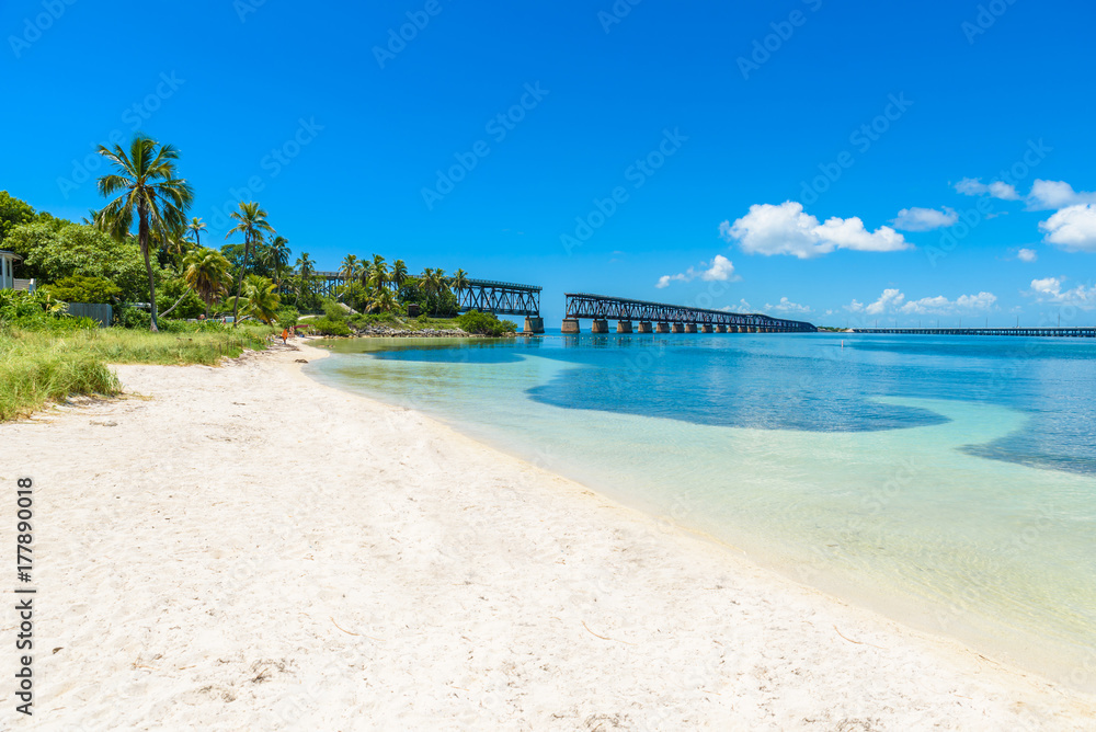 Bahia Honda State Park - Calusa Beach, Florida Keys - tropical coast with paradise beaches - USA