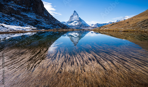 Gigantic Matterhorn and reflection