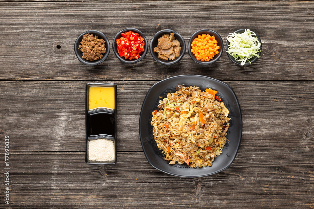 tasty japanese food on table tasty japanese food on table