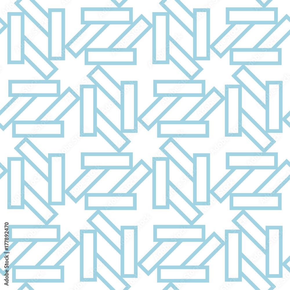 White and blue geometric seamless pattern White and blue geometric seamless pattern