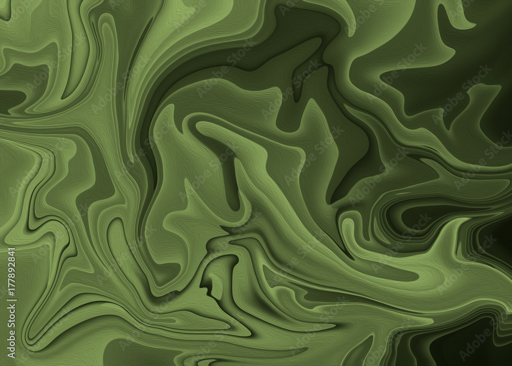 Obraz premium Green background with the divorces and smooth transitions of color