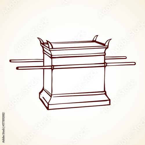 Altar. Vector drawing