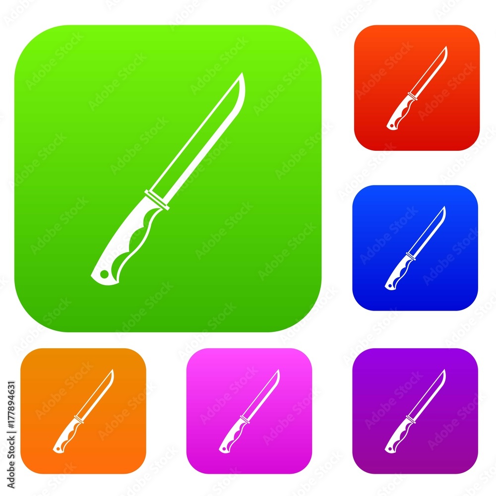 Knife set color collection Knife set color collection