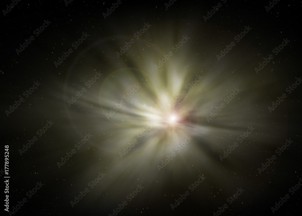 Fototapeta premium Small part of an infinite star field of space in the Universe