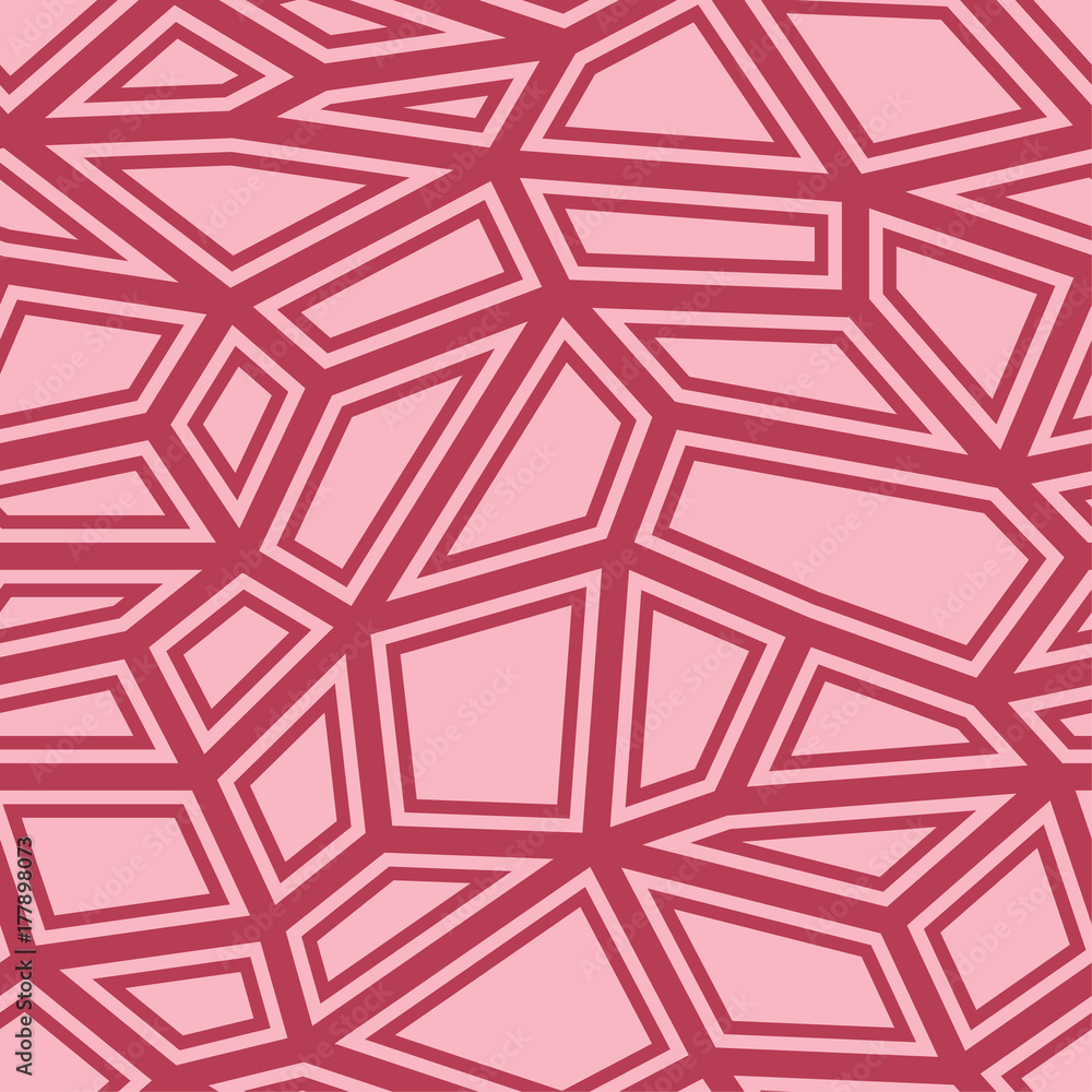 Red geometric print. Seamless pattern Red geometric print. Seamless pattern