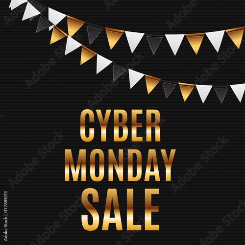 Cyber Monday Sale Deals Design Template Vector Illustration