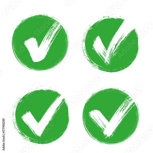 Check mark - stock vector.
