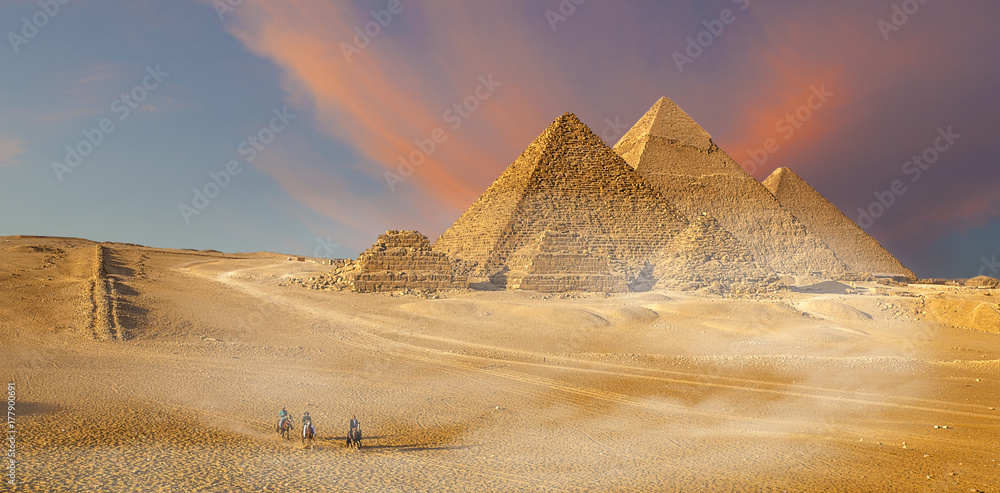 Piramidi  di Giza, Egitto - obrazy, fototapety, plakaty 