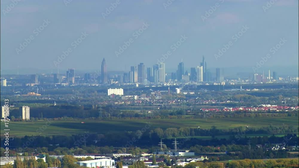 Frankfurrt/Main, Germany from southwest, aerial Frankfurrt/Main, Germany from southwest, aerial