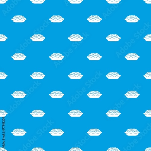 Pie pattern seamless blue