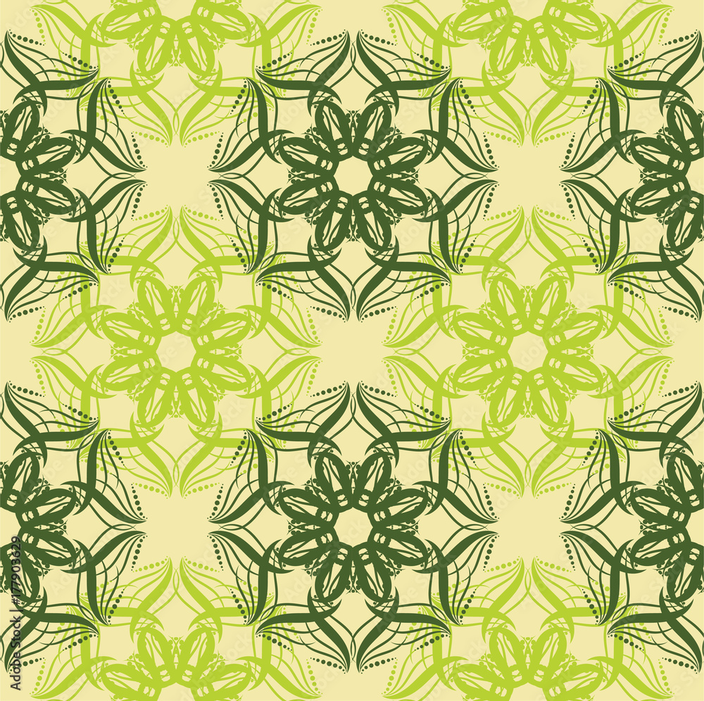 Seamless abstract floral pattern,mandala pattern