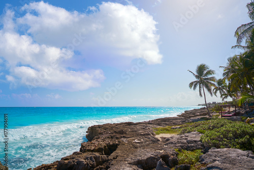 Tulum Caribbean beach in Riviera Maya