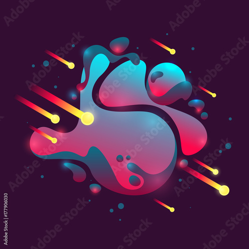 Abstract background with splashes  in a modern style.
