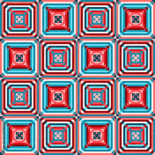 geometric square seamless pattern