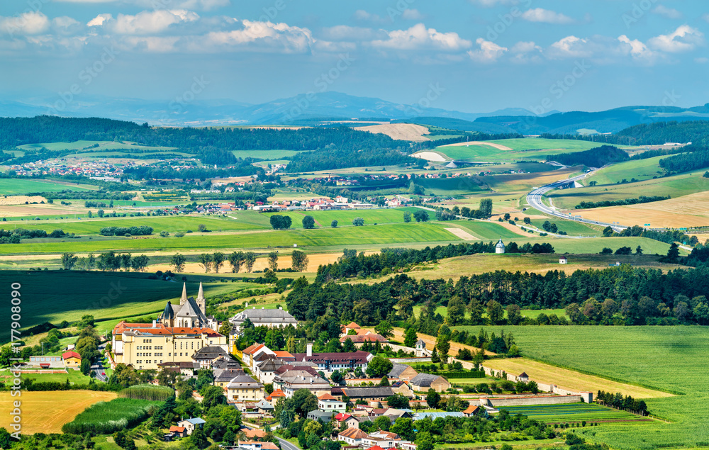 Rural landscape of Slovakia at Spis Castle
