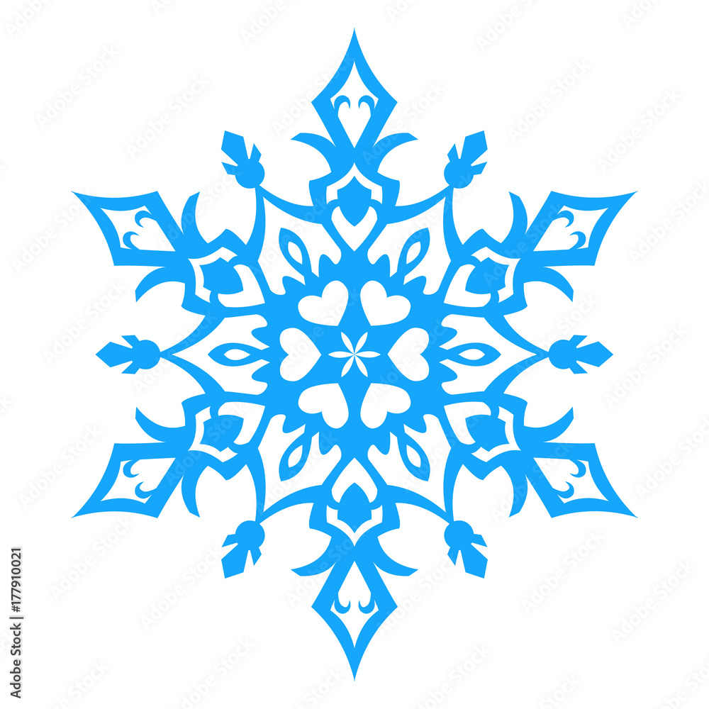 Fototapeta premium Snowflake Icon. vector illlustration. 