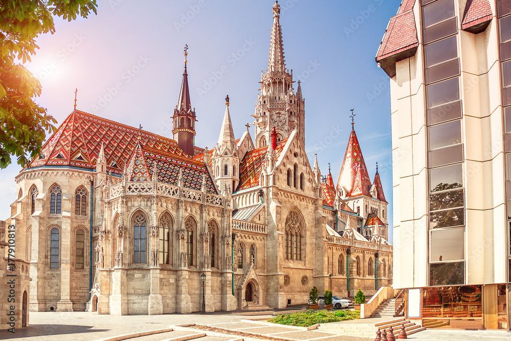 Fototapeta premium Hungary. Budapest. St. Matthias Church in Budapest.