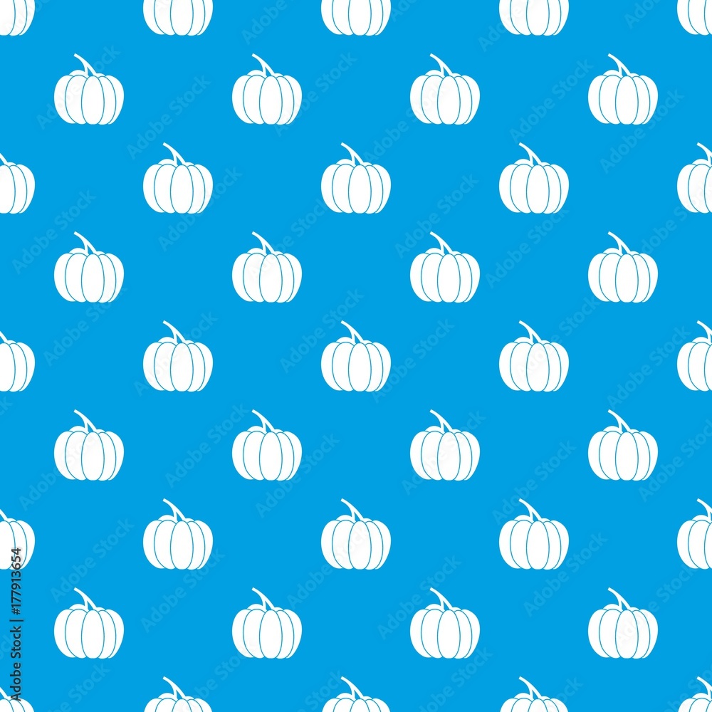 Pumpkin pattern seamless blue Pumpkin pattern seamless blue