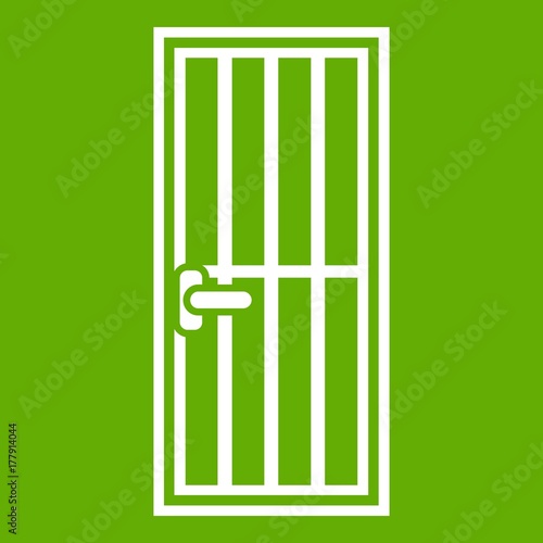 Steel door icon green