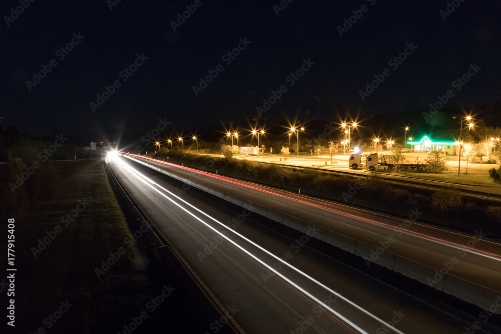 highway landing at nigt, Vychodna, Slovkia