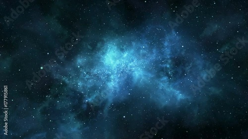 Loopable cosmic nebula spin
