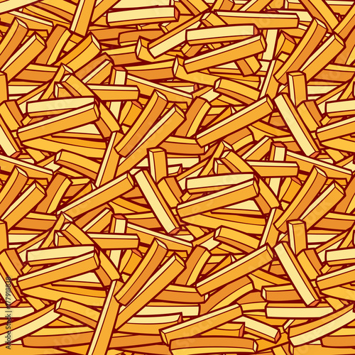 background pattern with french fries