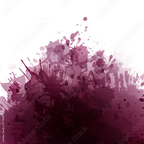 Wine stained background. Reddish spots.