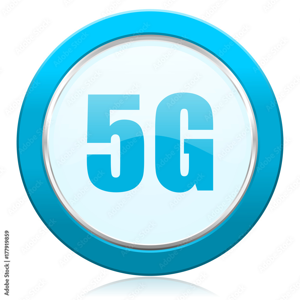 5g blue chrome silver metallic border web icon. Round button for internet and mobile phone application designers. 5g blue chrome silver metallic border web icon. Round button for internet and mobile phone application designers.