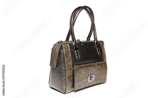 ladies leather handbag brown