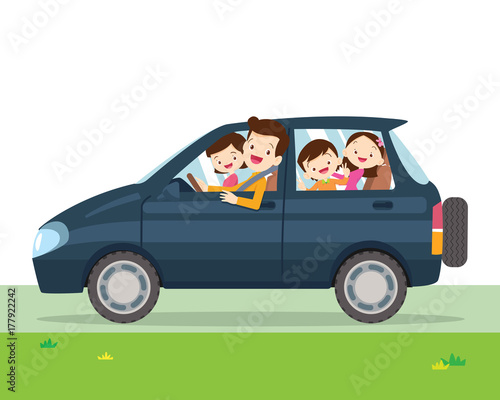 family car simplified illustration of a vehicle
