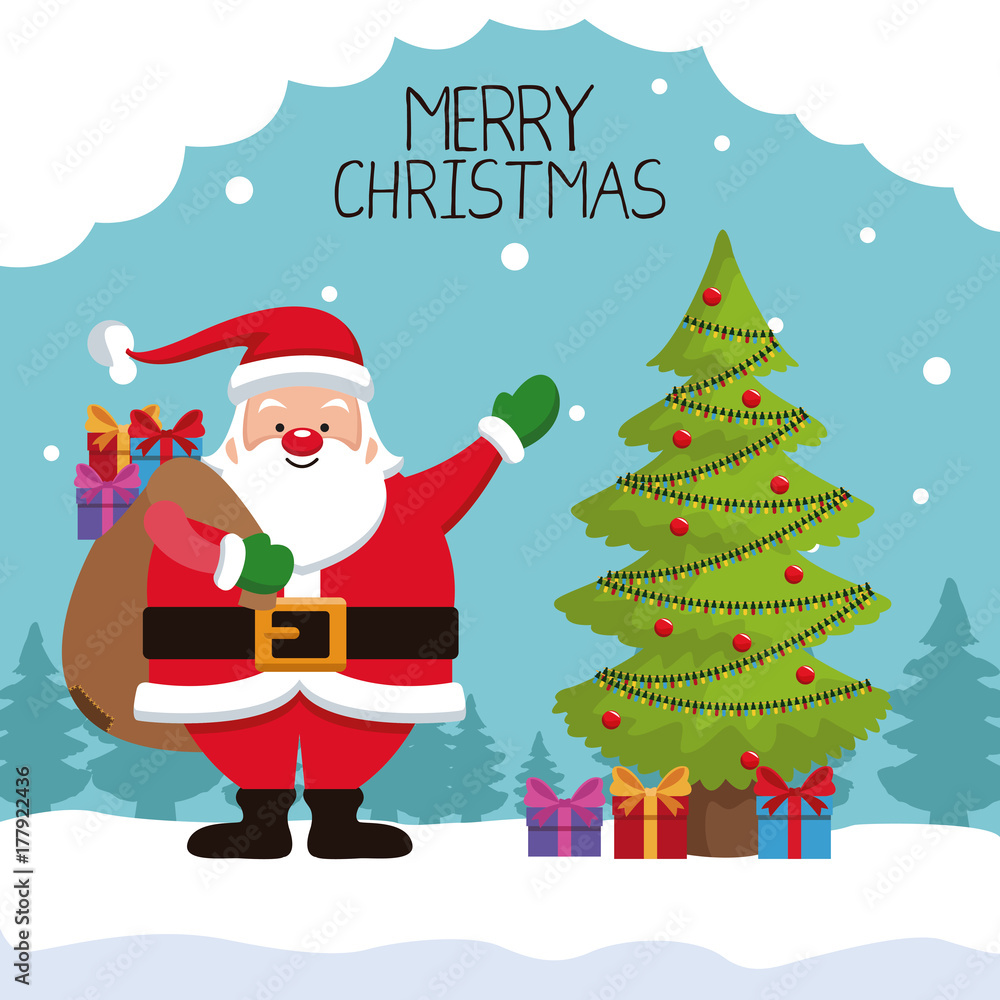 Merry chrismtas card cartoon icon vector illustration graphic design Merry chrismtas card cartoon icon vector illustration graphic design