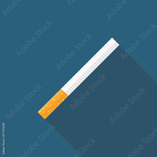 Cigarette in flat style design