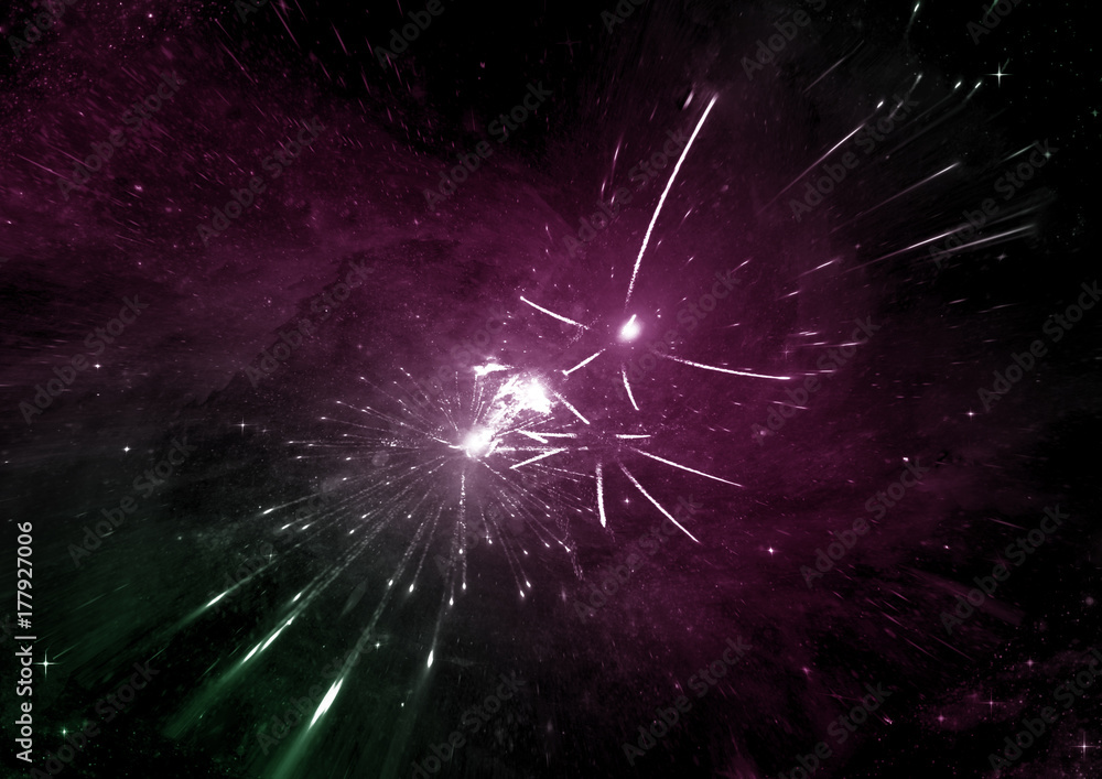 Fototapeta premium galaxy in a free space