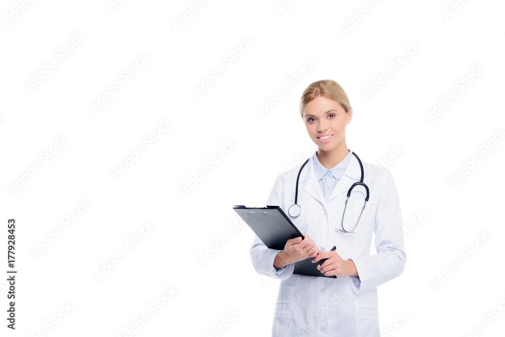 beautiful doctor with diagnosis beautiful doctor with diagnosis