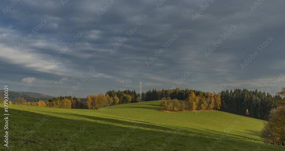 Autumn evening in Krkonose mountains Autumn evening in Krkonose mountains