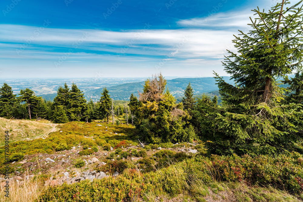 Mountain trails in Krkonose Mountains Mountain trails in Krkonose Mountains