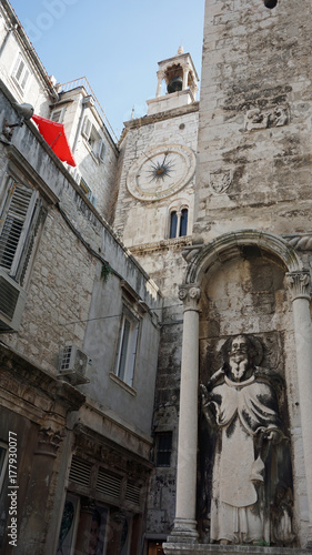 diocletians palace in the croatian town split