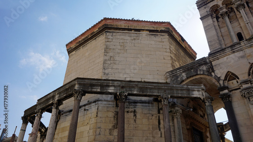 diocletians palace in the croatian town split