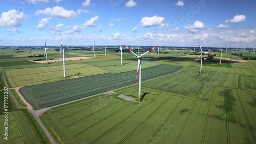 Wind Farm Aerial View