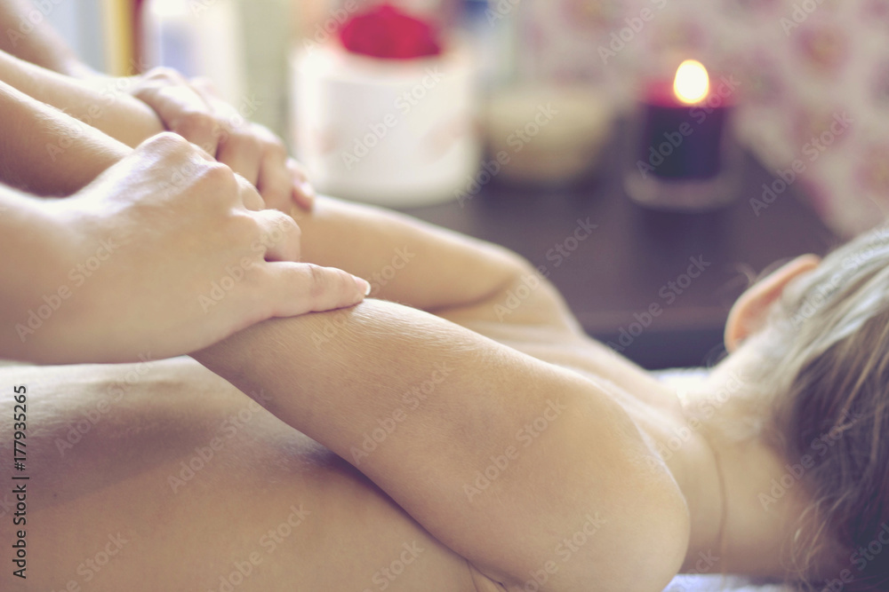 Leisure. girl in Spa salon, hand massage Leisure. girl in Spa salon, hand massage