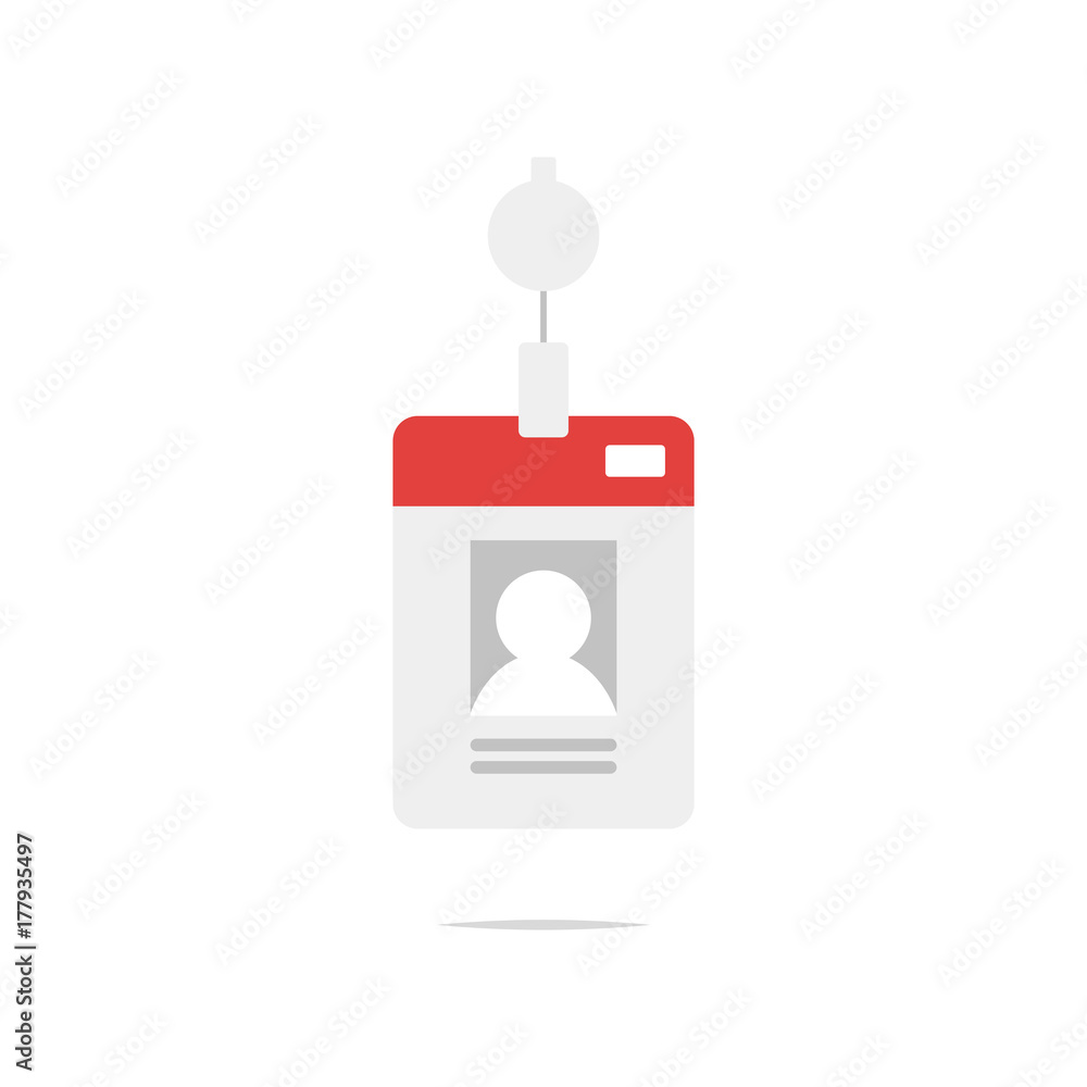 ID badge icon vector ID badge icon vector